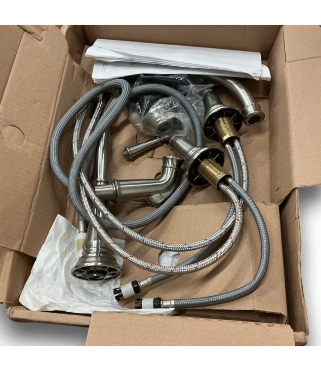 53574 Stainless Steel 2-Handle Faucet with Side Sprayer