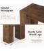 53577 Toasted Fir Wooden Narrow Side Table 70"