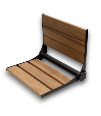 53578 Teak Teak Wall Mount Shower Seat