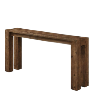 53577 Toasted Fir Wooden Narrow Side Table 70"