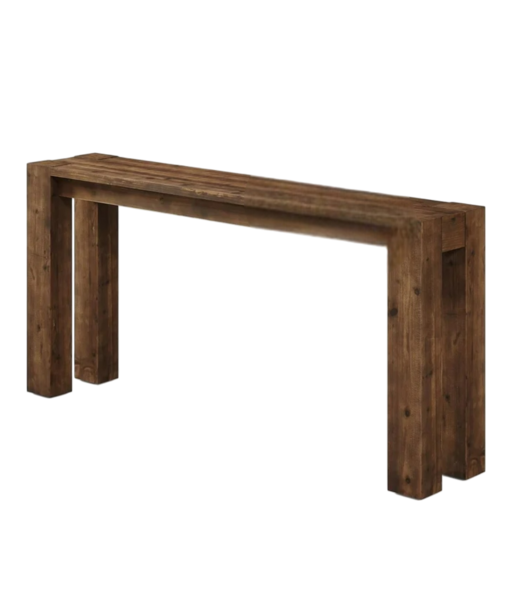 53577 Toasted Fir Wooden Narrow Side Table 70"