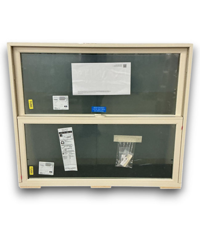 53586 Beige 47"W x 41"H Vinyl Vertical Slider Window