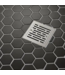 53596 Tile-In Brass Square Shower Drain Stainless 4"