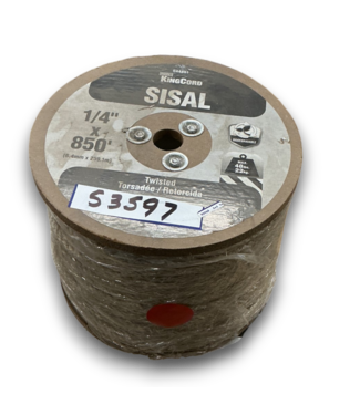 53597 1/4"-in. x 850 ft Twisted Sisal Rope Roll