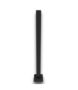 53599 Matte Black Aluminum Deck Post 2"W x 2"L x 3'H