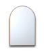 53602 Arch Warm Walnut Polished Full Length Wall Mirror