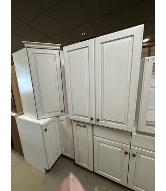 53565 Albastar White Cabinet Set of 17-pcs