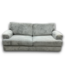 53605 Silver Gray Microfiber Couch 91"L