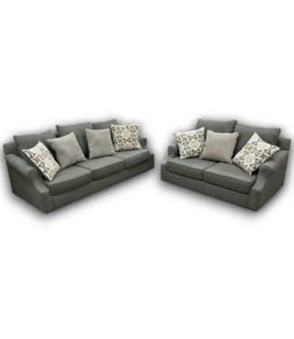53607 Steel Gray Sofa Set of 2-pcs