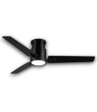 53612 Matte Black Low Profile Ceiling Fan W/ Light