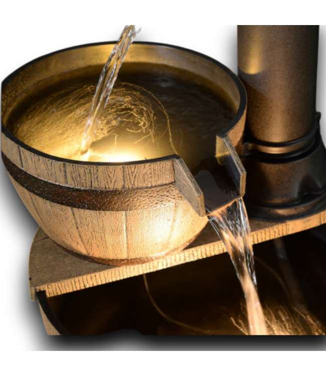 53611 Rustic Outdoor Electric Fountain