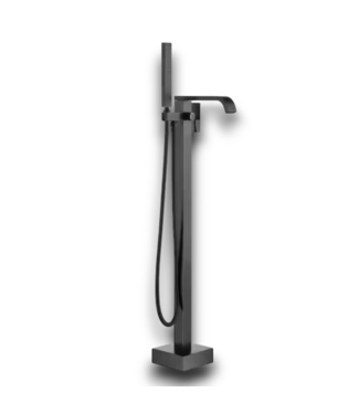 53622 Freestanding Black Bath Tub Filler Faucet