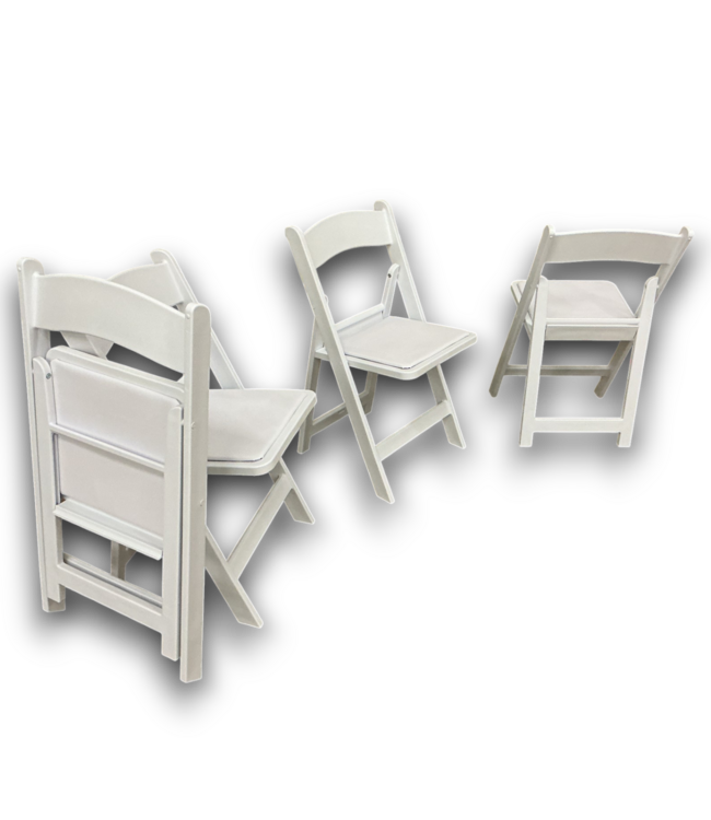 53625 White Wood Frame Outdoor Seats - Set of 20