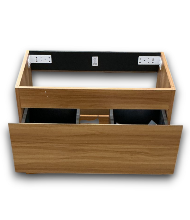 53626 Wood Grain Floating Vanity No Top 29"W