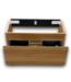 53626 Wood Grain Floating Vanity No Top 29"W