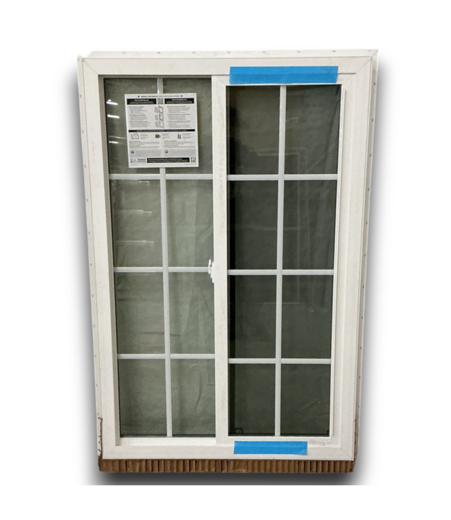 53631 White Vinyl SLider Window 35"W x 53"H