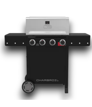 53637 Black and Silver 4-Burner Liquid Propane Gas Grill