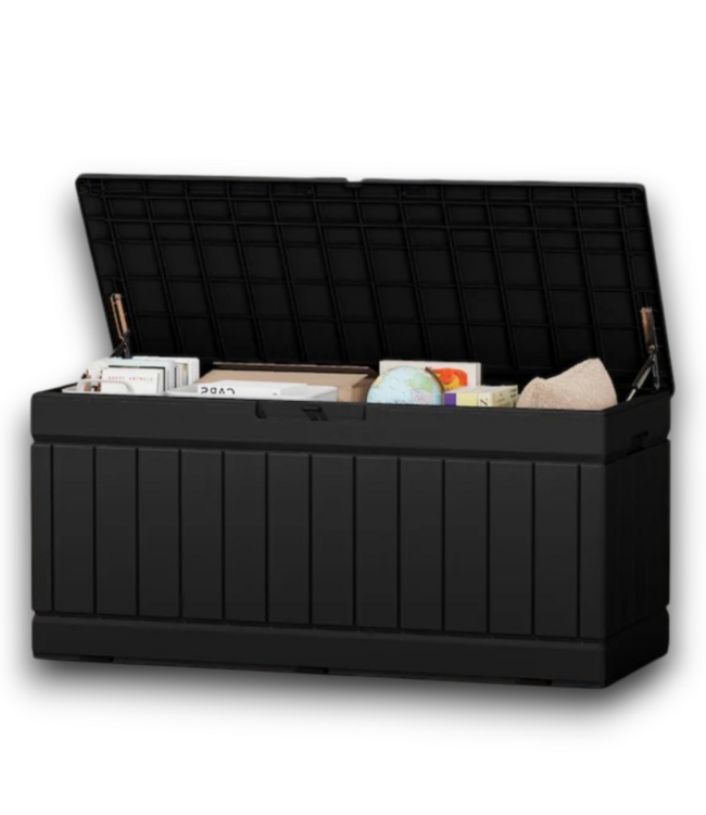 53638 78 Gallon Black Plastic Deck Box
