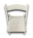 53625 White Wood Frame Outdoor Seats - Set of 20