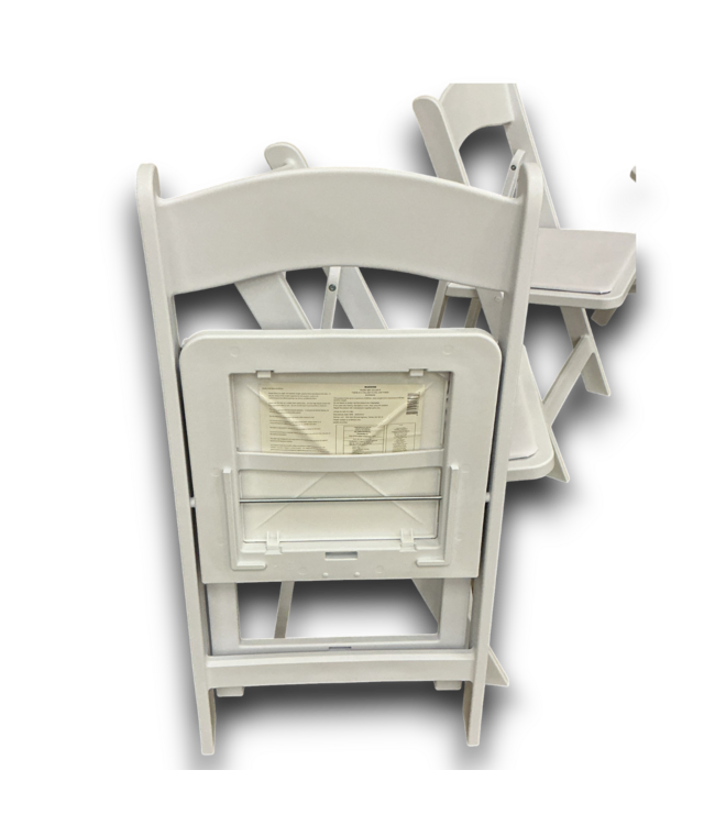 53625 White Wood Frame Outdoor Seats - Set of 20