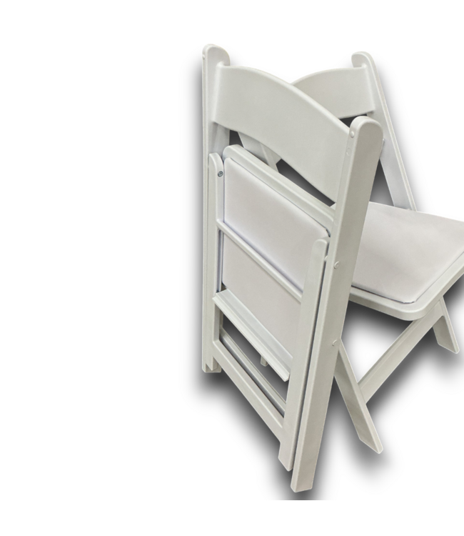 53625 White Wood Frame Outdoor Seats - Set of 20
