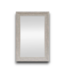 53629 24"W x 36"H Rectangle Wood Gray Framed Mirror