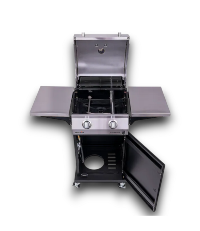 53635 Black & Silver 2-Burner Gas Grill