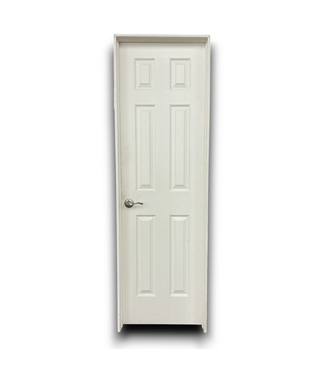 53642 White Prehung Interior Door 25" x 80" W/ Door Knob