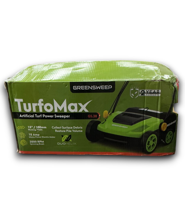 53647 15" 1600 Watt Corded Electric Turf Power Broom