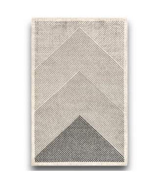 53653 Charline Black & Cream Stripes 8' x 10' Area Rug