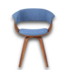 53657 Denim Dining Chair