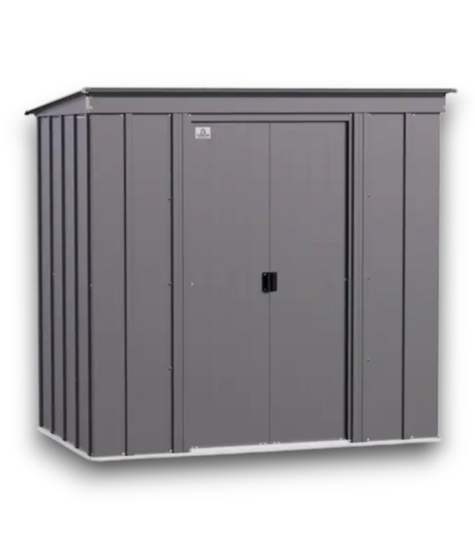 53658 Classic Galvanized Steel Metal Storage Shed 6' x 4'