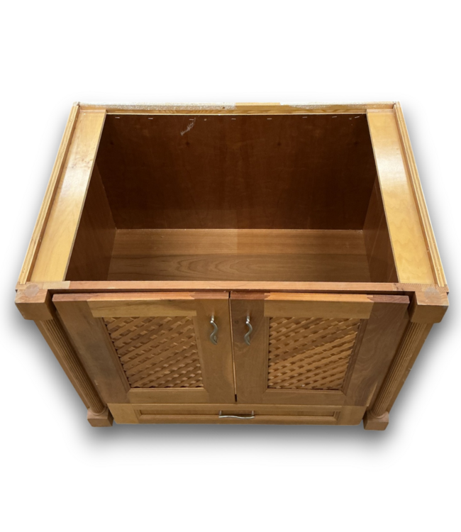 53665 Rustic Wood Bathroom Vanity