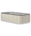 53666 Ivory Metal Raised Garden Bed