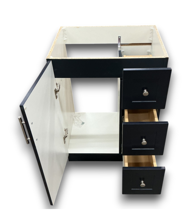 53667 Navy Blue Bathroom Vanity Base