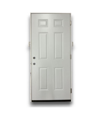 53668 6-Panel Steel Prehung Exterior Door