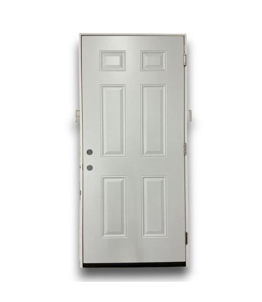 53668 6-Panel Steel Prehung Exterior Door