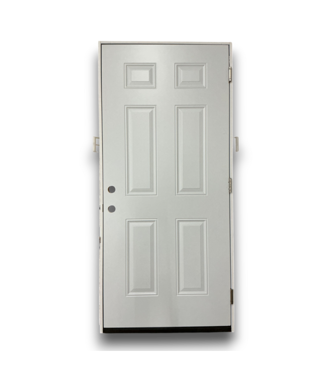 53668 6-Panel Steel Prehung Exterior Door
