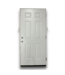 53668 6-Panel Steel Prehung Exterior Door