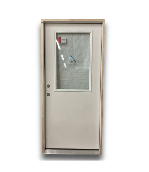 53669 1/2 Lite Smooth Star Prehung Exterior Door 36x80