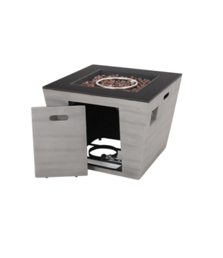 53671  Concrete Square Propane Fire Pit
