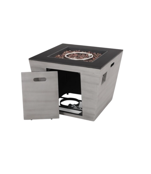 53671  Concrete Square Propane Fire Pit