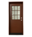 53670 9 Lite Reddish Brown Prehung Exterior Door 34 x 78