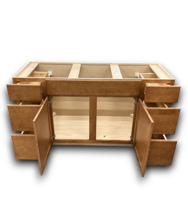 53683 Maple Ginger Bathroom Vanity Base 60"