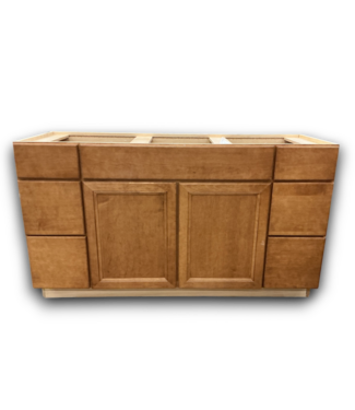 53683 Maple Ginger Bathroom Vanity Base 60"