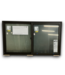 53684 60" x 35" Dark Brown Horizontal Slider Window