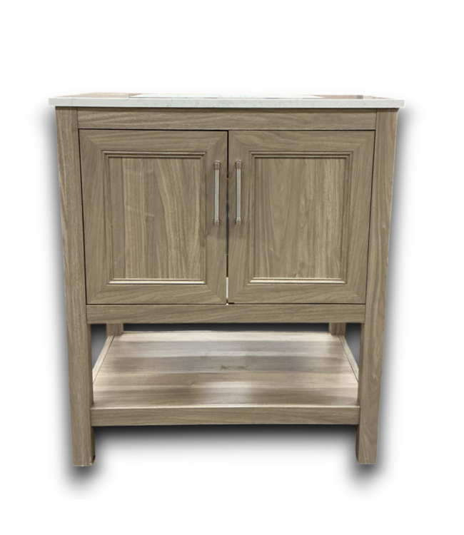 53687 30-in Latte Brown Undermount Bathroom Sink Vanity