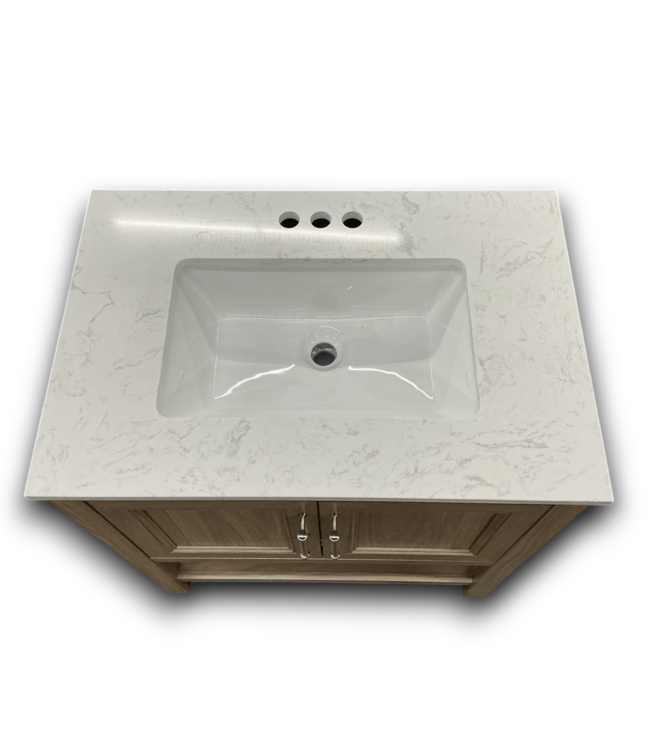 53687 30-in Latte Brown Undermount Bathroom Sink Vanity