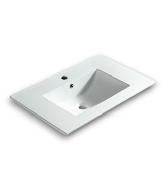 53693 White Ceramic Basin Bathroom Vanity Top Only 24"