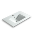 53693 White Ceramic Basin Bathroom Vanity Top Only 24"